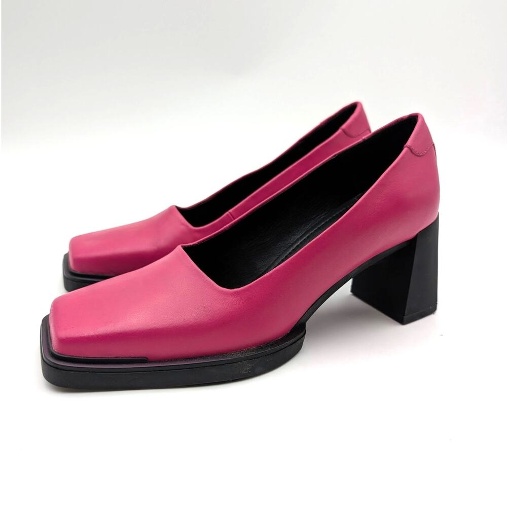 Vagabond Shoemakers Edwina Square Toe Heel Pump Women's Pink Size US8 EU38